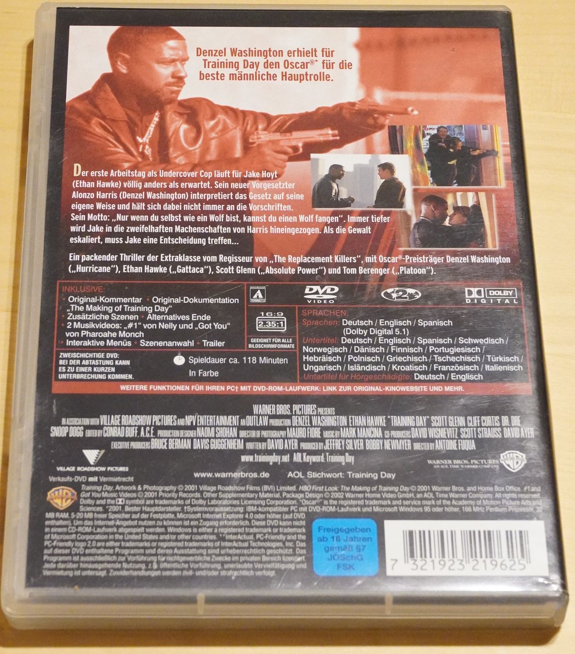 Tutti i DVDs: DVD Training Day mit Denzel Washington - Top Zustand! – Usato da Heerbrugg venduto da sve_p826 1