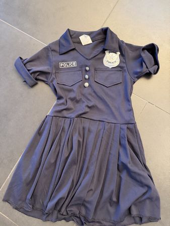 Polizei Kostüm Kleid, Grösse 128, Fasnacht, Karneval