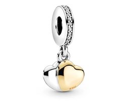 Original Pandora Clip Charm Bicolor Anhänger NP. 99.-