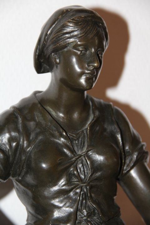 Skulpturen & Statuen: Antique sculpture en bronze signe . – Gebraucht aus Praz (Vully) von pikuluka1 3