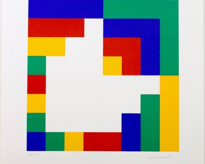 Grafica & Litografie: Hansruedi Minder (1946) - Komposition 1972 – Usato da Brüttisellen venduto da Betty_1972 1