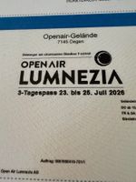 Openair Lumnezia Degen 2 TICKETS / 3-Tagespass 23.-25.7.2026