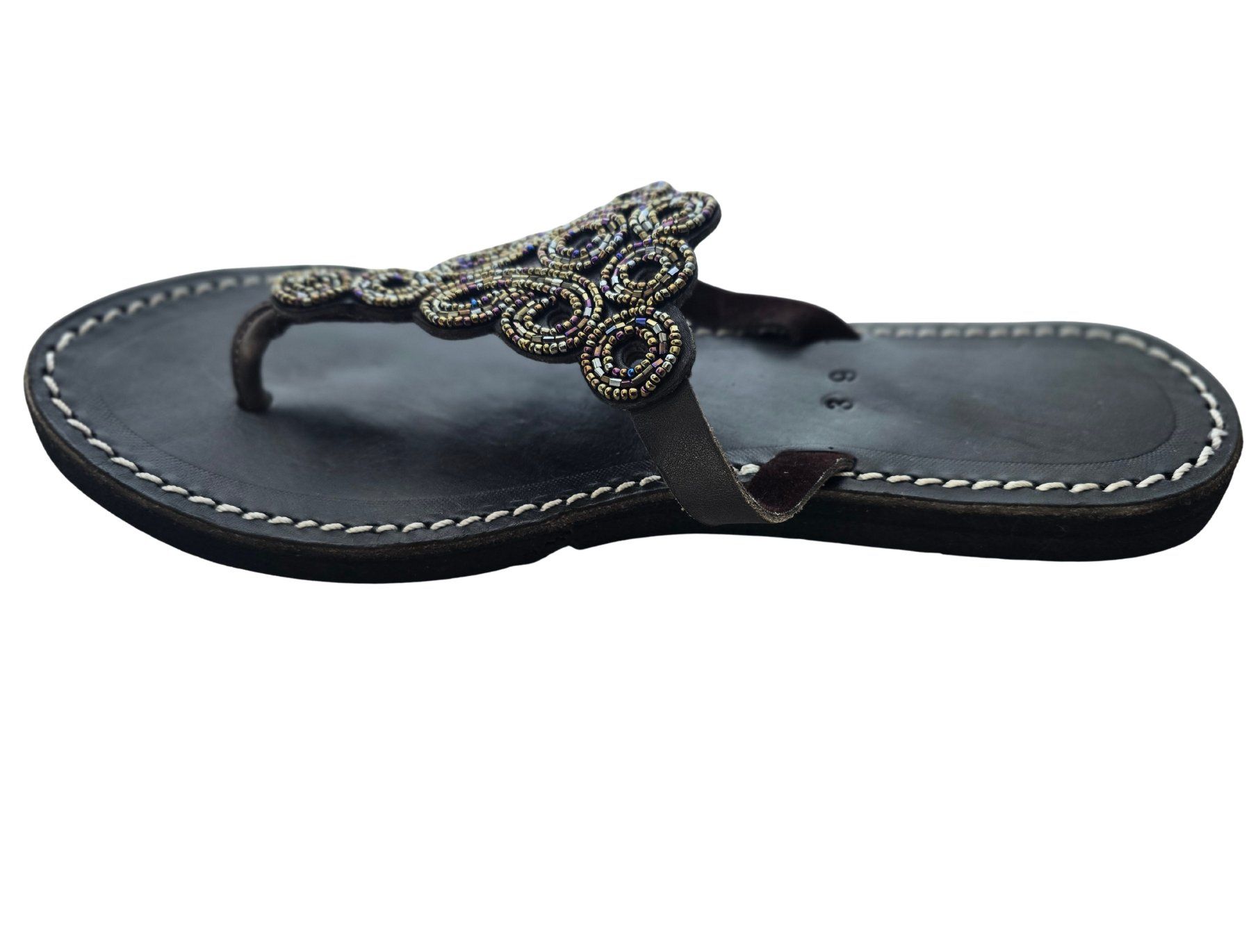 Chaussures femmes: Handgemachte Leder-Sandalen - Anthrazit-Metallic 38 🔥 50% – Neuf avec emballage d'origine à Brione s. Minusio par Littleninja 2