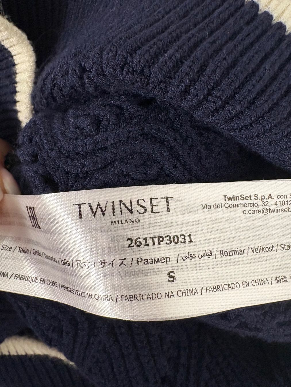Twinset Maglioni & Felpe: Twinset Strickpullover Shirt blau Gr. S Kurzarm – Nuovo (secondo la descrizione) da Regensdorf venduto da secondchancefashion 6