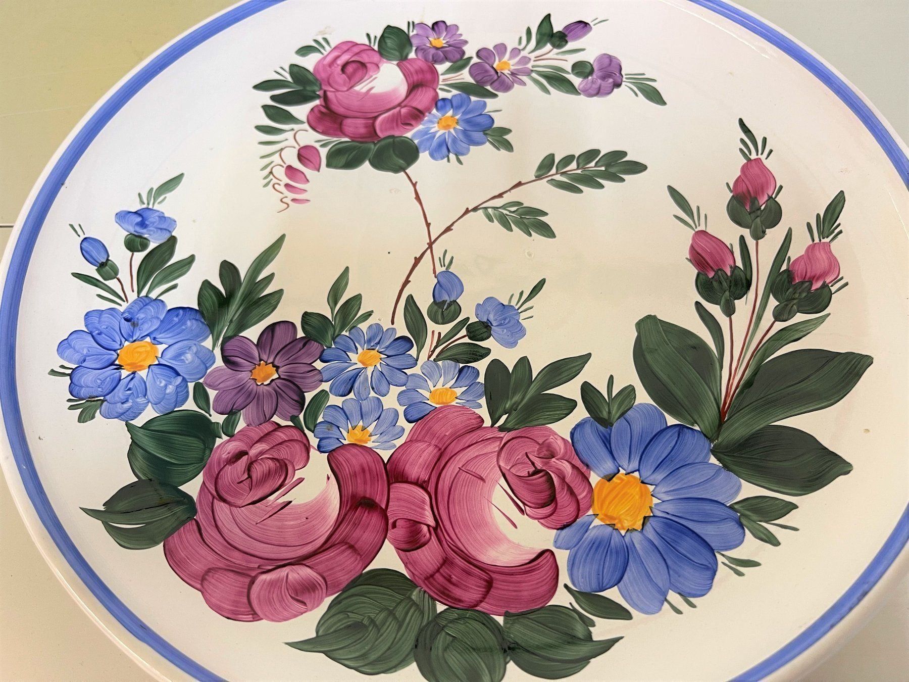 Piatti: Handbemalte Wandteller - D 28cm – Usato da Oftringen venduto da Vucki 1