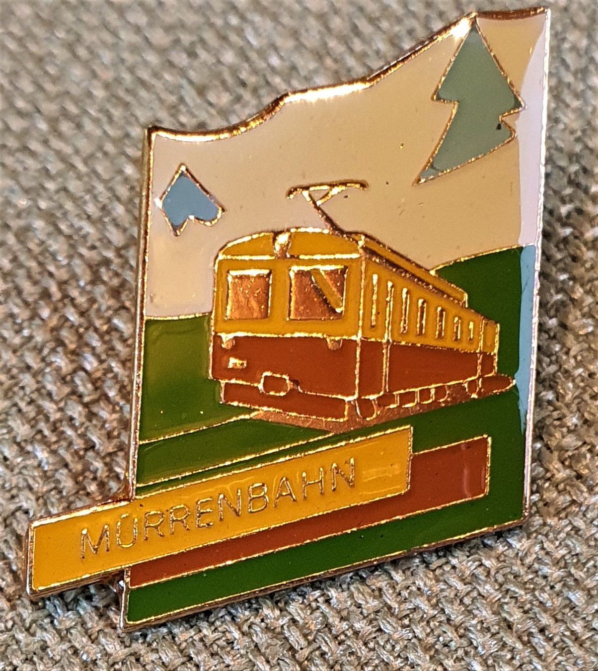 Pins: B166 - Pin Jungfraubahnen Mürrenbahn – Gebraucht aus Reinach BL von Boston-Verkauf