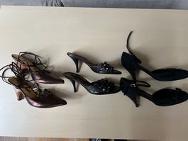 Lot 3 paires de chaussures à talons Navyboot, Dune et Sinela