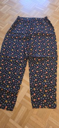 Vintage Sommerhose Blumenmuster Gr. 36 100% Viscose CH