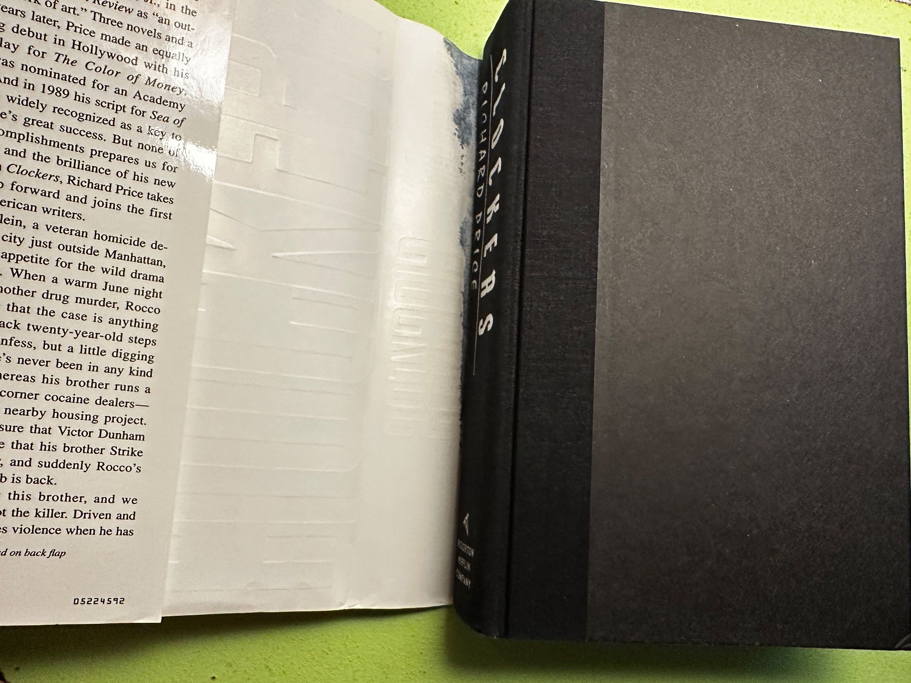 Libri: Richard Price: Clockers. A novel. – Usato da Zürich venduto da allp 3
