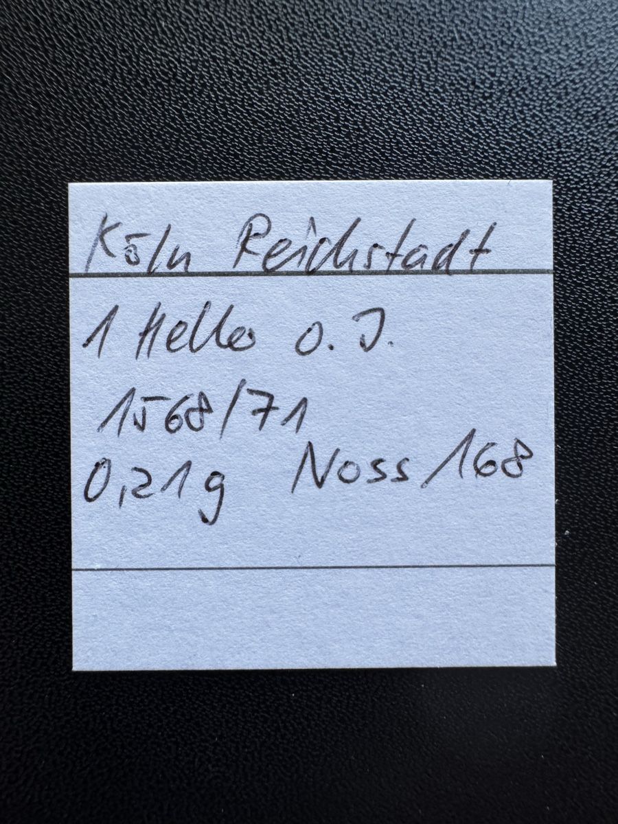 Tutti le monete: Köln Reichsstadt - 1 Heller o.J. – Usato da Meilen venduto da coins4sale 2