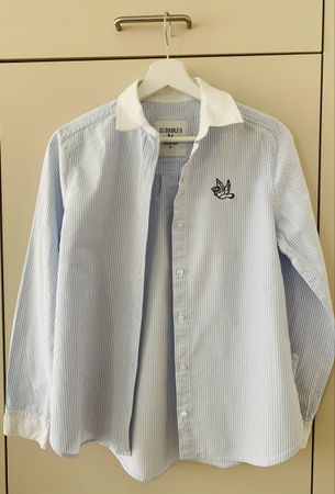 CC DOUBLE O Oxford Shirt /Hemd, Gr. M, gestreift, Top
