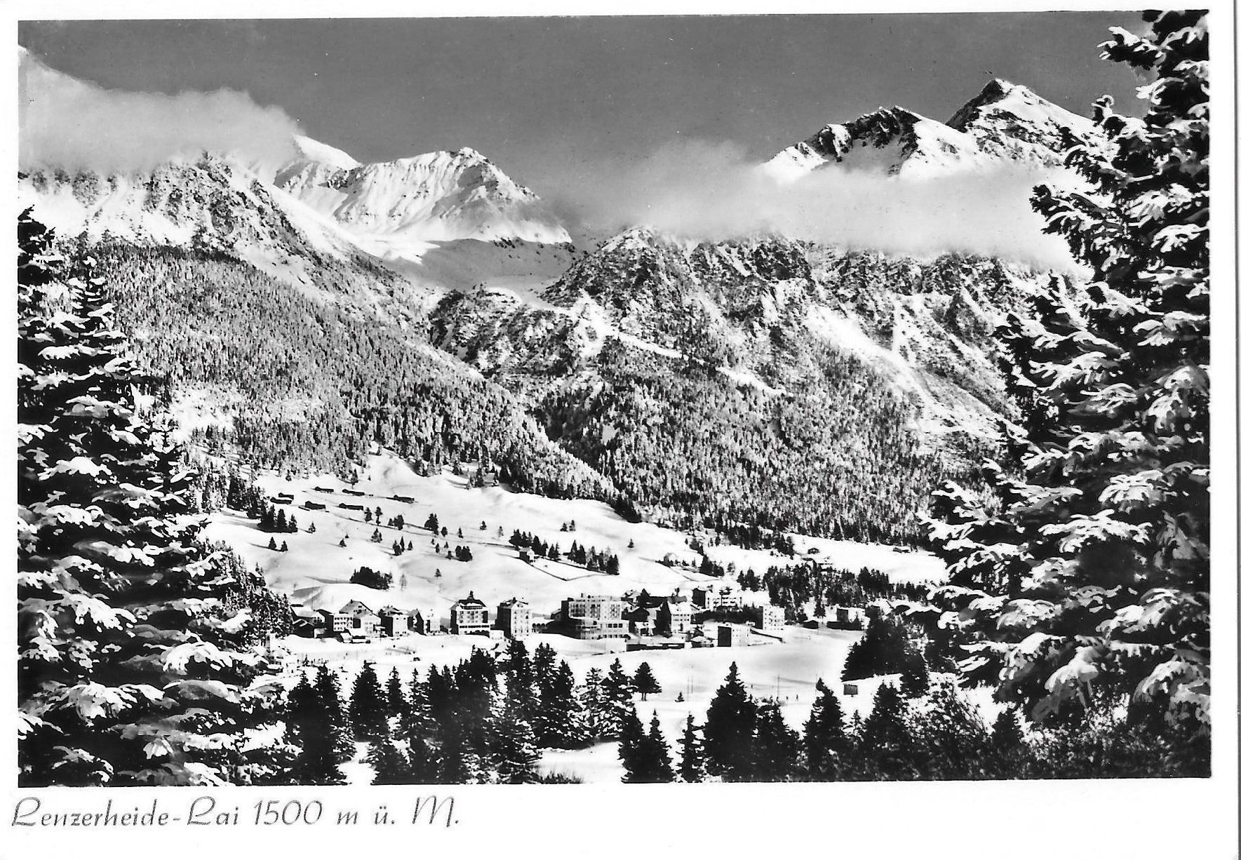 Cartoline postali: Lenzerheide-Lai Ansicht im Winter – Usato da Olten venduto da clotaldi