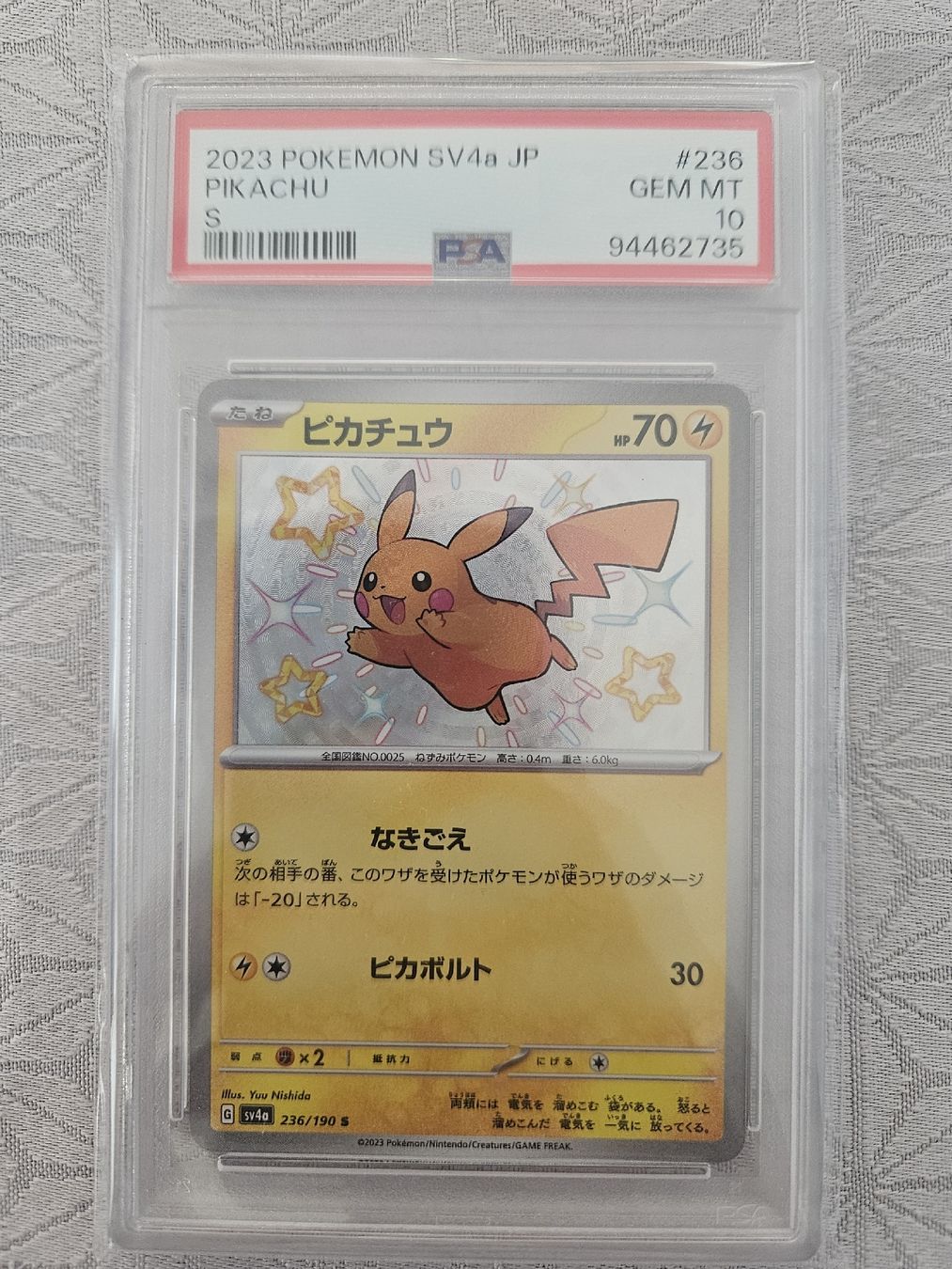 Pokémon Carte collezionabili: Pokemon card Pikachu PSA10 – Nuovo e nell'imballaggio originale da Minusio venduto da andyhonda1979