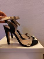Sandali pelle MAX&Co. neri e argento, n. 40 / nuovi!