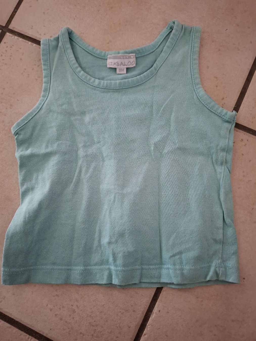 Hemden, Tops & T-Shirts: Débardeur turquoise kimbaloo 9M – Gebraucht aus Les bois von Steph-tigrou 1