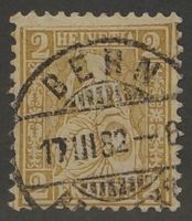 CH - Sitz. Helvetia - Zst. Nr. 44 - Bern