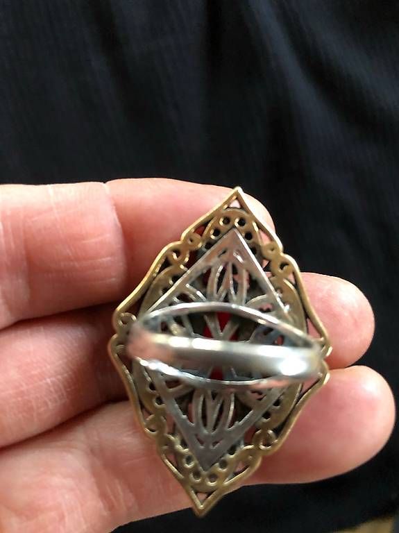 Ringe: Künstlerring Rubin/ Silber – Gebraucht aus Meiringen von Bignoddy 1