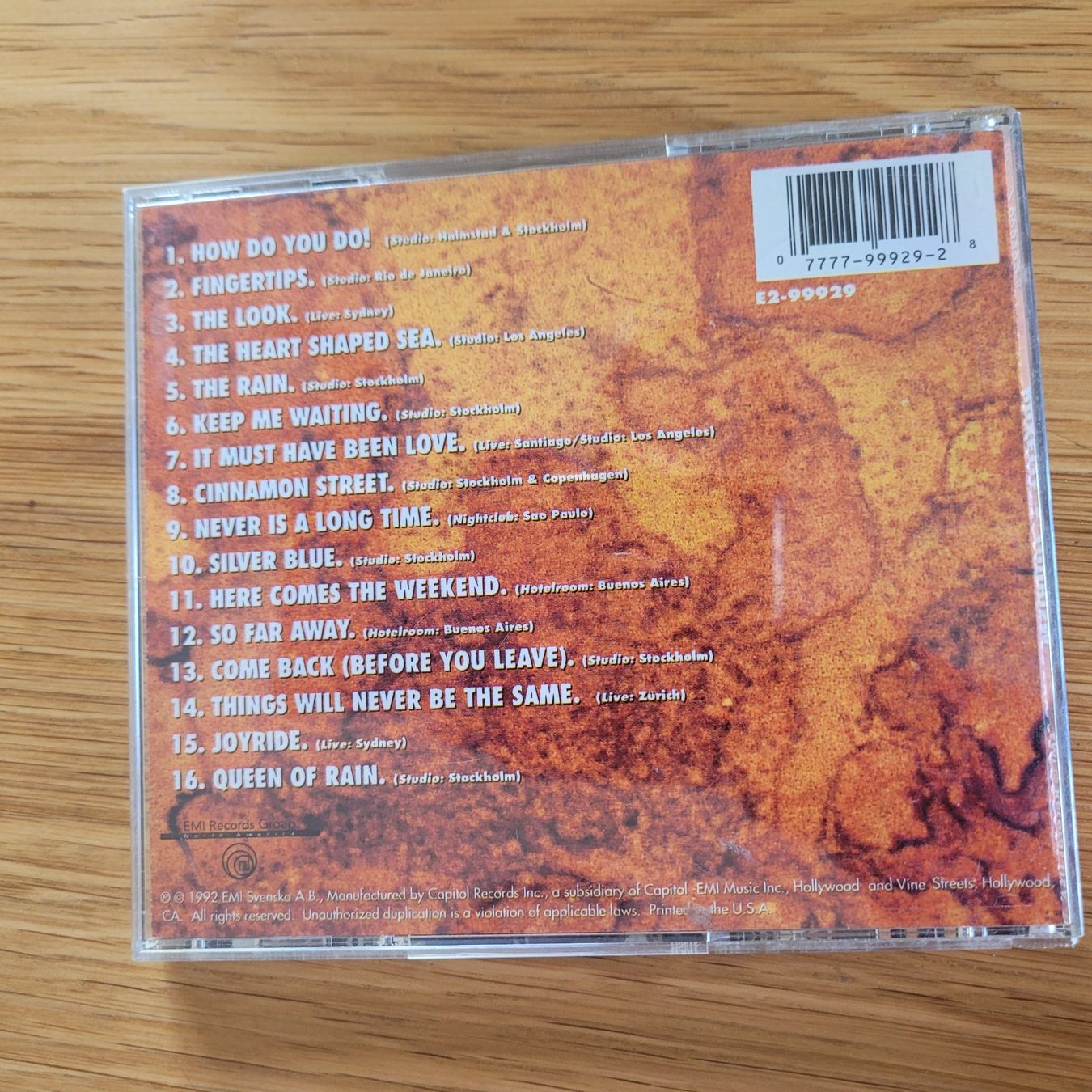 CD: CD Roxette Tourism – Usato da Biel/Bienne venduto da Destockweb 2