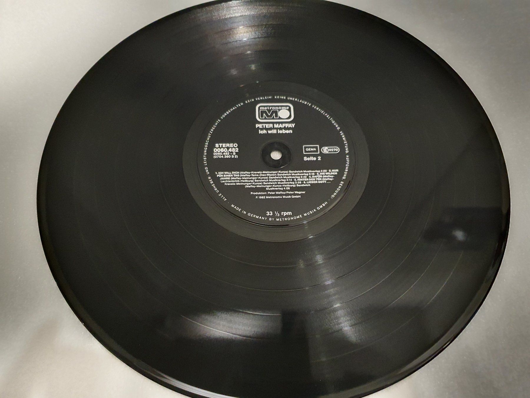 Dischi in vinile: Peter Maffay – Ich Will Leben – Usato da Uster venduto da Vinyl-Leidenschaft 5