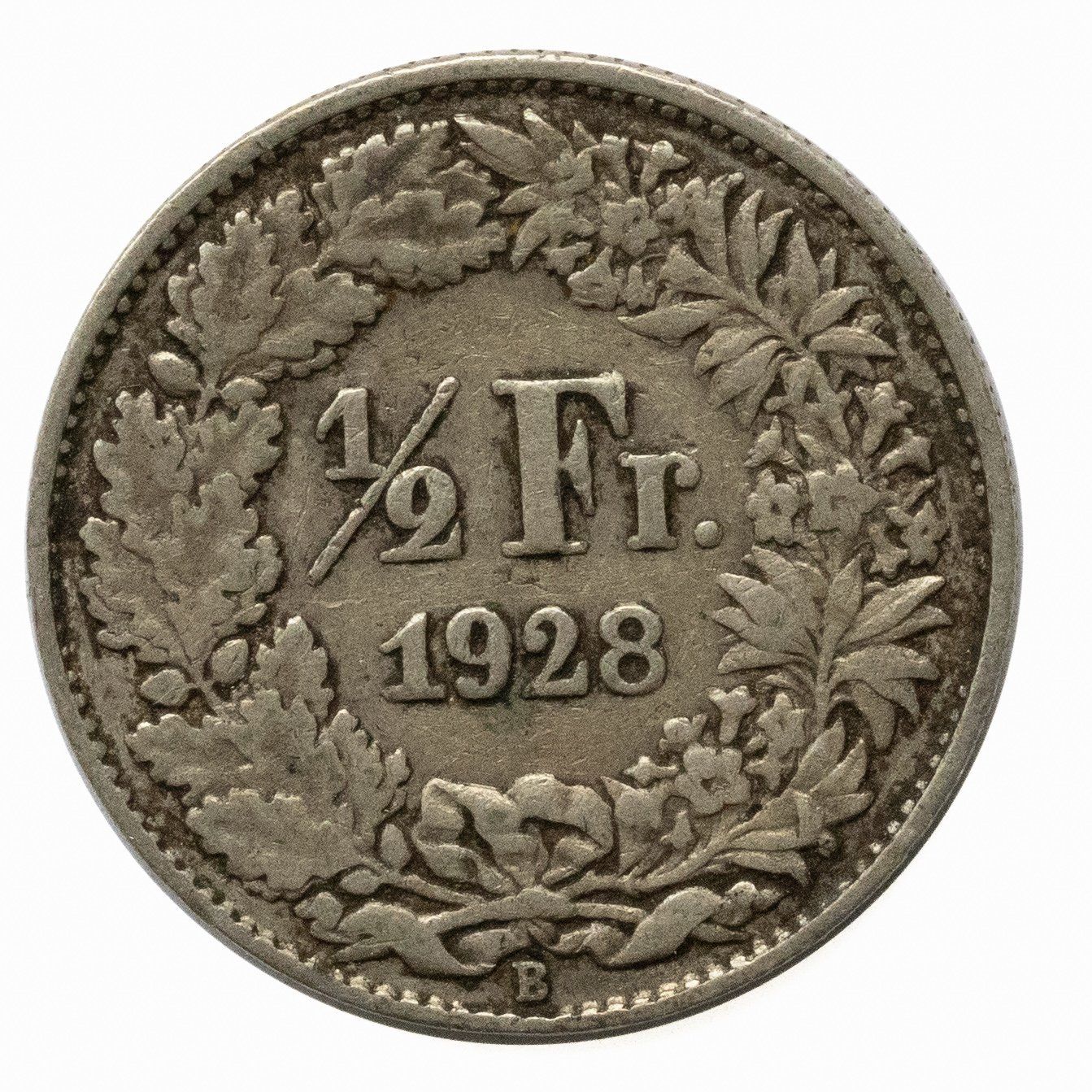 Alle Münzen: 1/2 Franken Silber 1928 – Gebraucht aus Rotkreuz von Swiss-Coins