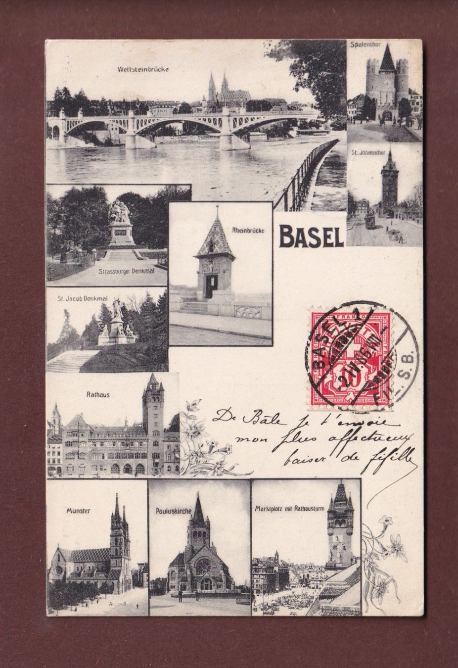 Cartes postales: BASEL - Multiblick - 1906 – D'occasion à Pully par nicecards