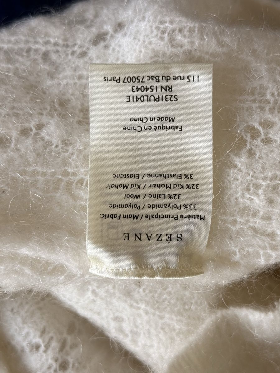 Sezane Pullover & Sweatshirts: Pull LA MAILLE SEZANE blanc Taille S  – Neu (gemäss Beschreibung) aus Neuchâtel von fan_l6yy 3