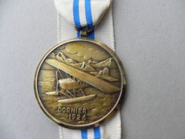 Medaille Wasser Flugzeug Dornier 1926 CH