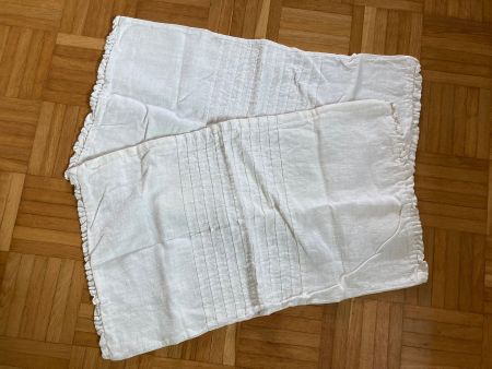 Vintage Kissenbezug, weiss, 40x65cm, IKEA + Kissen, Landhaus