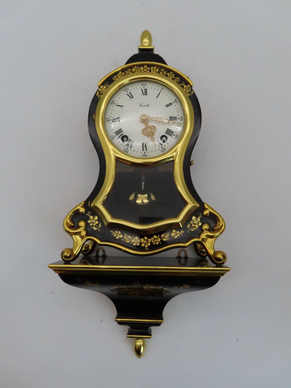 Zenith Orologi da terra & Orologi da parete: Zenith Pendeluhr Schwarz Gold – Usato da Reinach BL venduto da WBZ-Flohmarkt