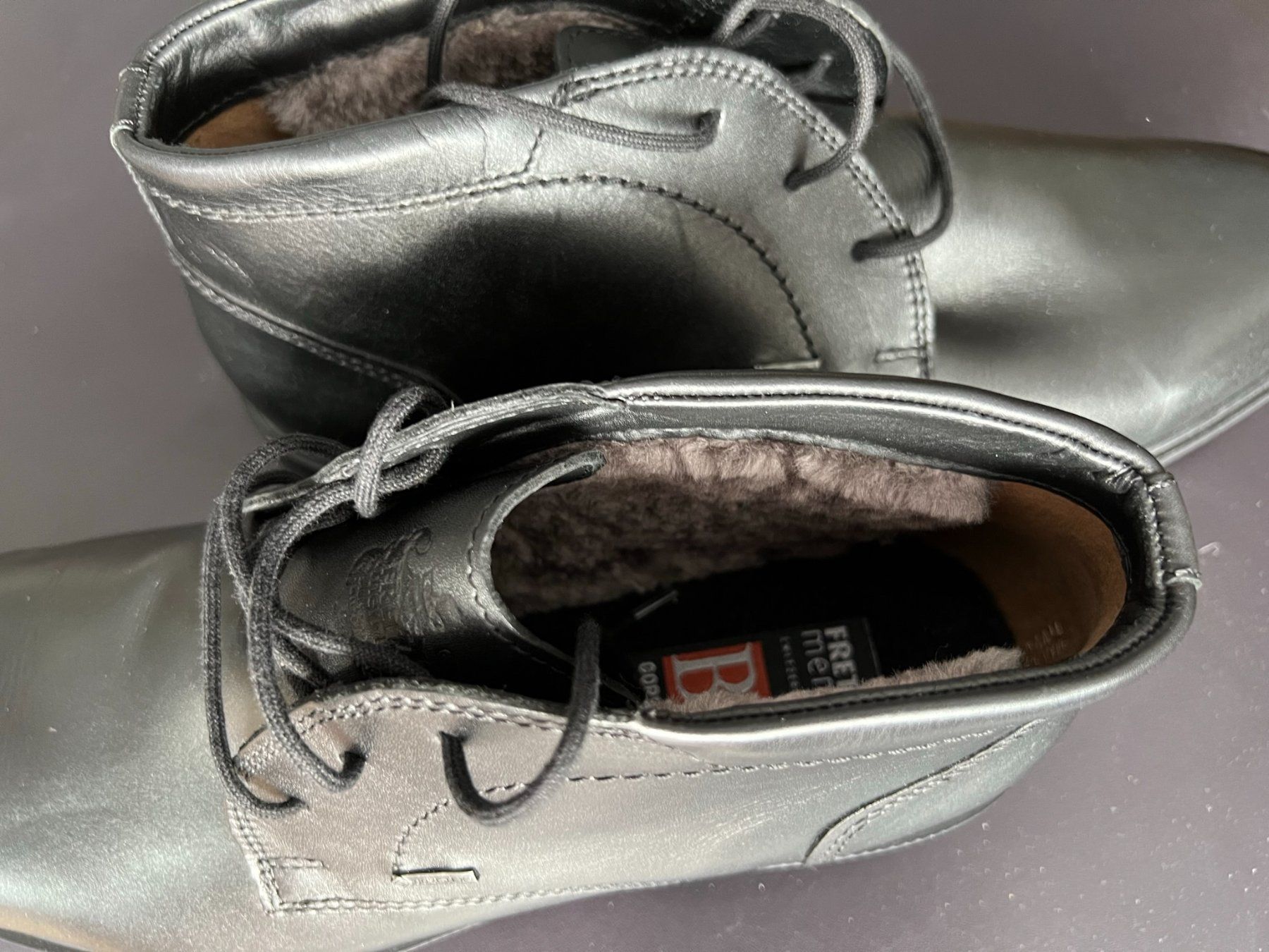 Herrenschuhe: Fretzmen Lammfellschuhe Gr.44.5 NEU – Neu und originalverpackt aus Reinach AG von innamac 2