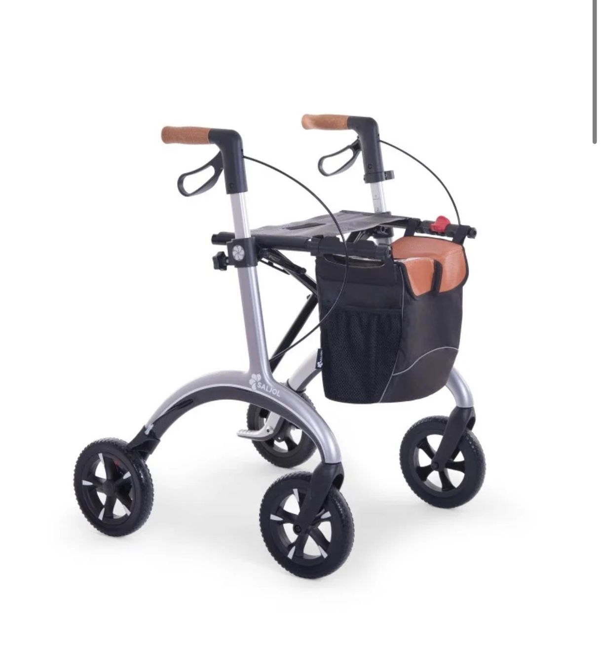Gehhilfen: + SALJOL Carbon Rollator CR silber – Neu und originalverpackt aus Amriswil von JaJa-Express 4