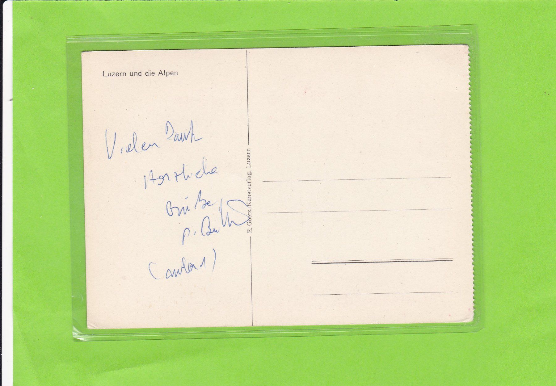 Cartoline postali: Luzern und die Alpen – Usato da St. Peterzell venduto da neckertal 1