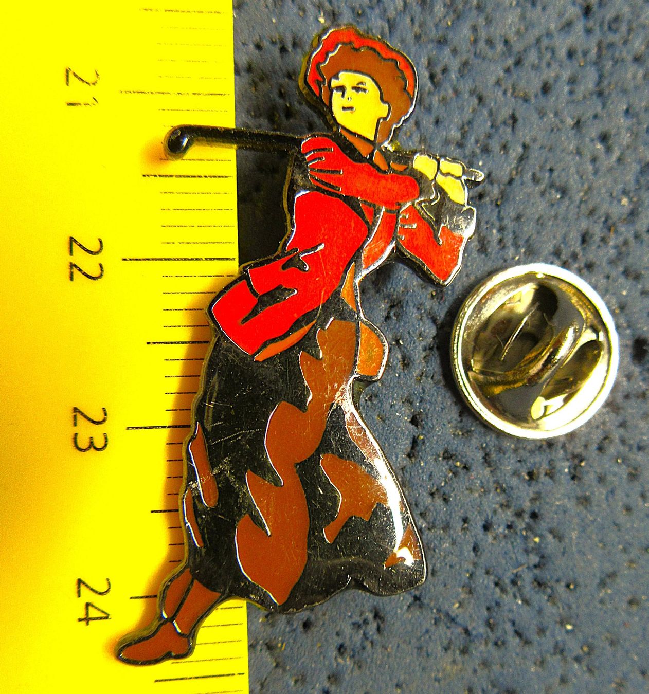 Plaketten & Abzeichen: GOLF LADY HÜBSCH VINTAGE PIN – Gebraucht aus Ettingen von Hausi4711
