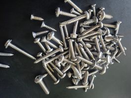 Ca. 100x Edelstahl Schrauben