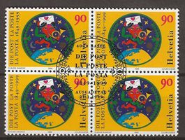 B0963 - 150 ans de la poste bloc4 1er jour
