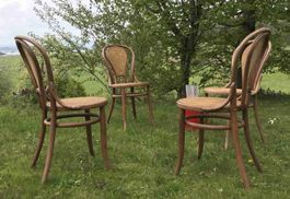 4 Original Thonet Bugholzstühle Nr. 18