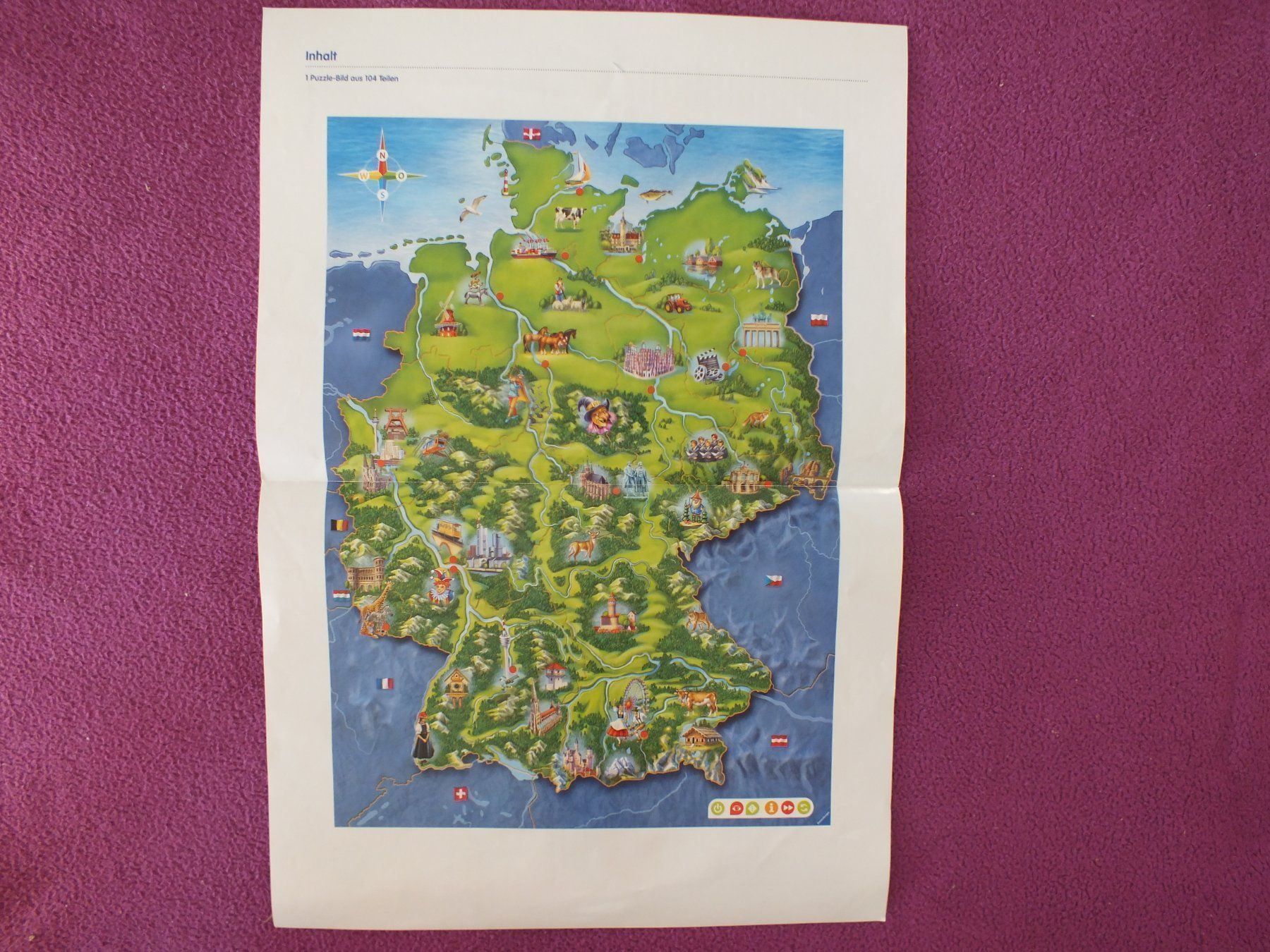 Tiptoi Puzzle: tiptoi Puzzle - Deutschland – Usato da Müllheim Dorf venduto da Seeeule01 3