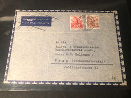 Brief 1943 von Zürich nach Prag