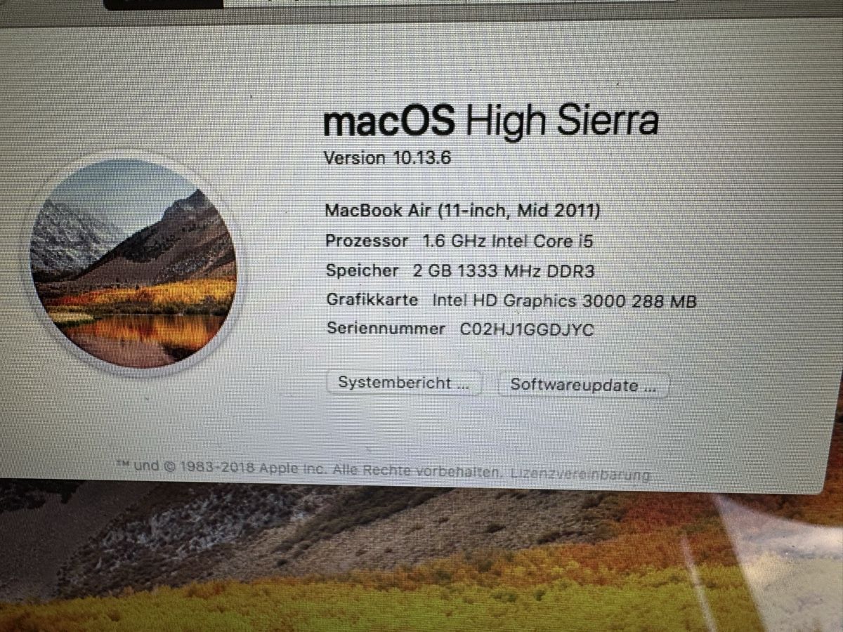 Apple Portables: MacBook Air 11 – D'occasion à Adliswil par Busys 1