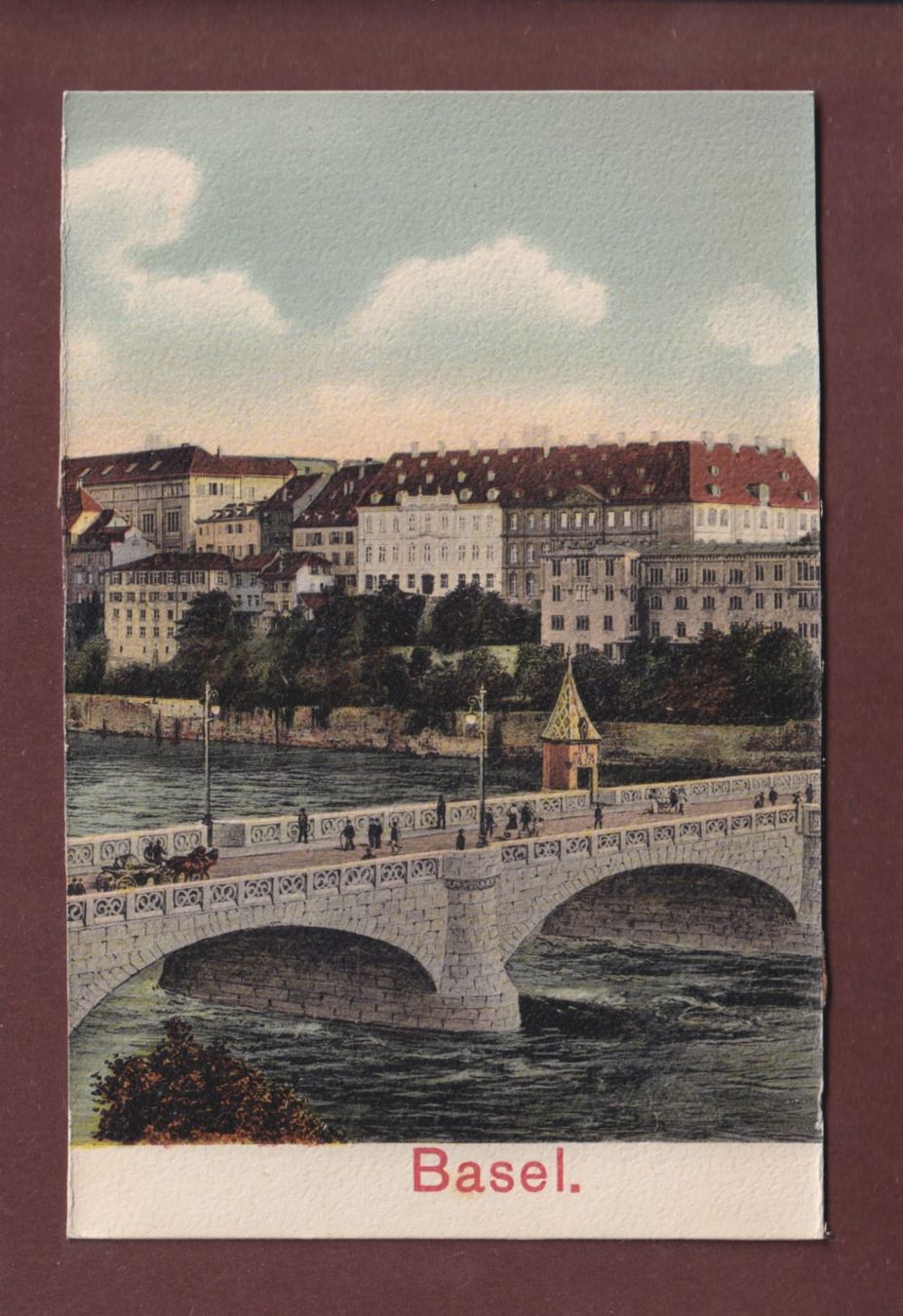Cartoline postali: BASEL - Teilansicht - 1905 Feldpost – Usato da Pully venduto da nicecards-shop
