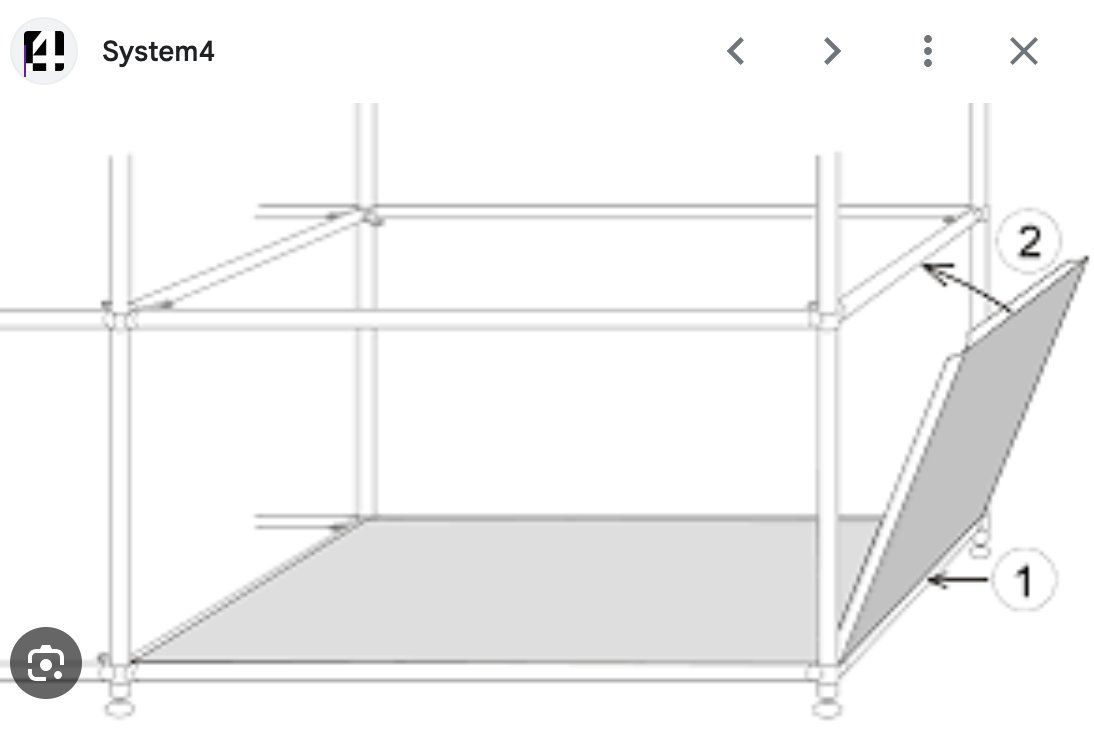 System4 Regale: System 4 / Interio Quadro Möbel Ersatzpanelen, weiss – Gebraucht aus Muri b. Bern von 4claudi 2