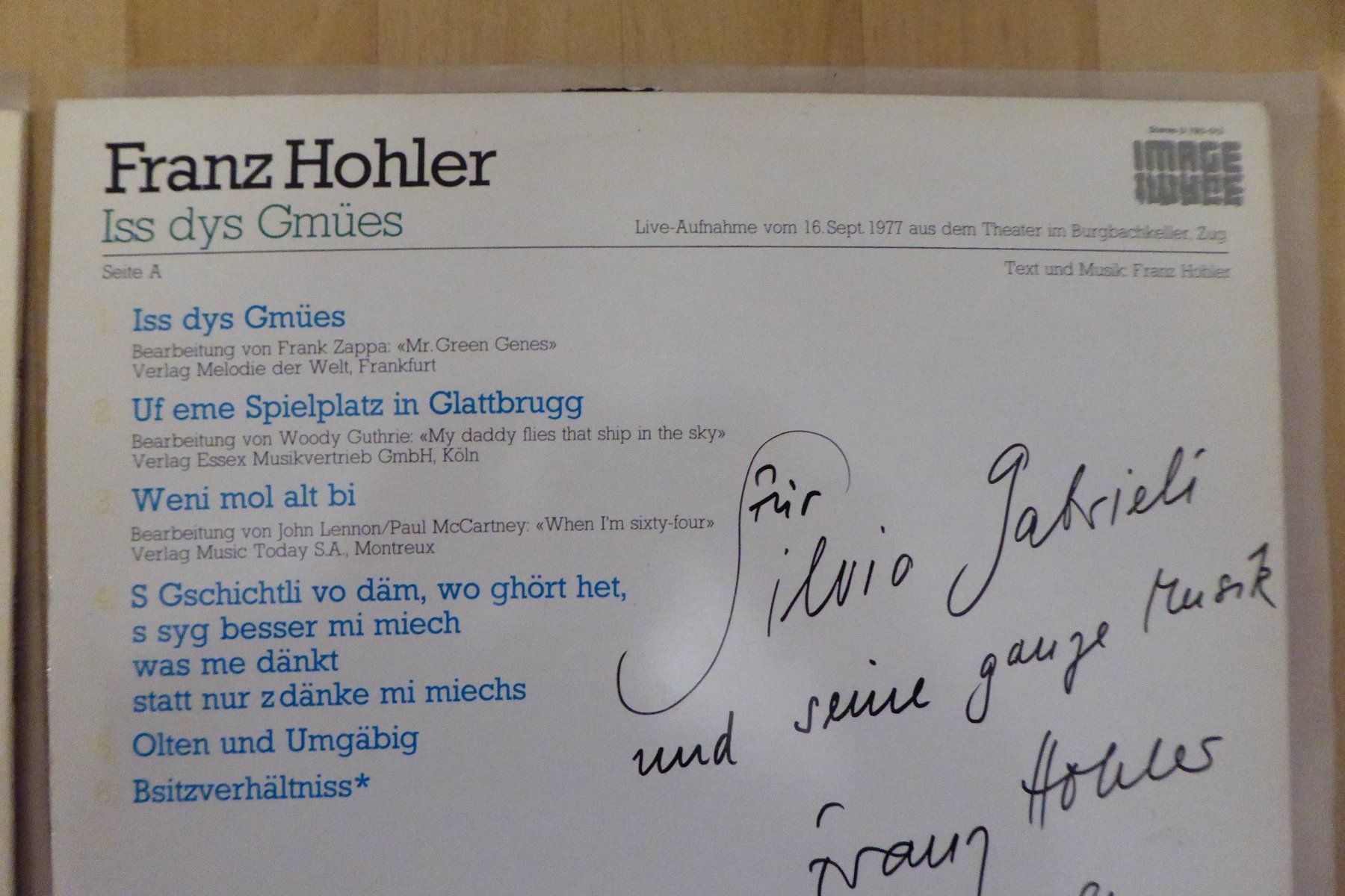 Dischi in vinile: 2x LP Franz Hohler – Usato da Allschwil venduto da Summelsarium 4