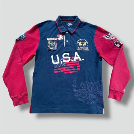 La Martina USA vintage longsleeve polo (ralph lauren retro)