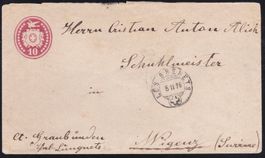 Tüblibrf. 1876 Postweg! Les Brenets-Val Lungnez,Villa,Vigens