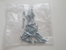 Linsenkopfschraube 4x30 25 Stück Kreuz