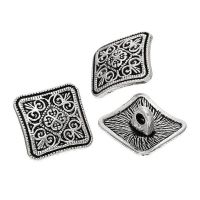 Ösenknopf Zink Metall Legierung 13x6.6mm
