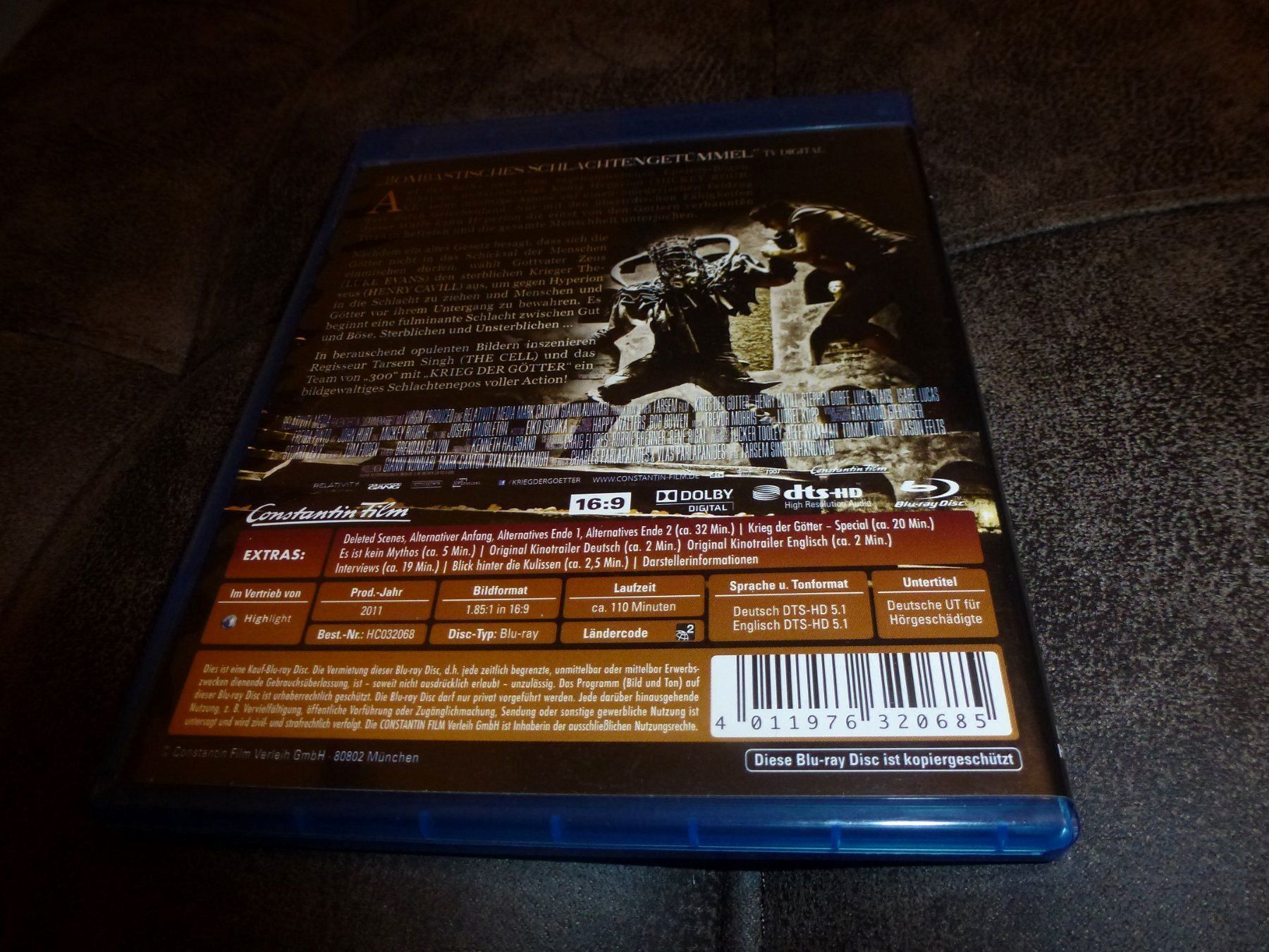 Tutti i DVDs: Krieg der Götter BLU-RAY – Usato da Olten venduto da Disc-Verkauf 2