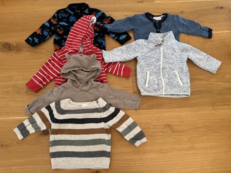 Baby Pullover, Fleecejacke, Jäckchen Grösse 68, 6 Stück