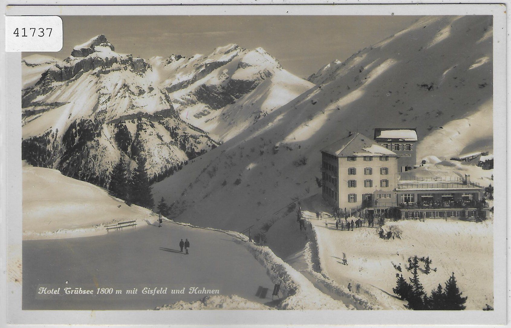 Ansichtskarten: Hotel Trübsee mit Eisfeld und Hahnen – Gebraucht aus Ettingen von Kartenplanet