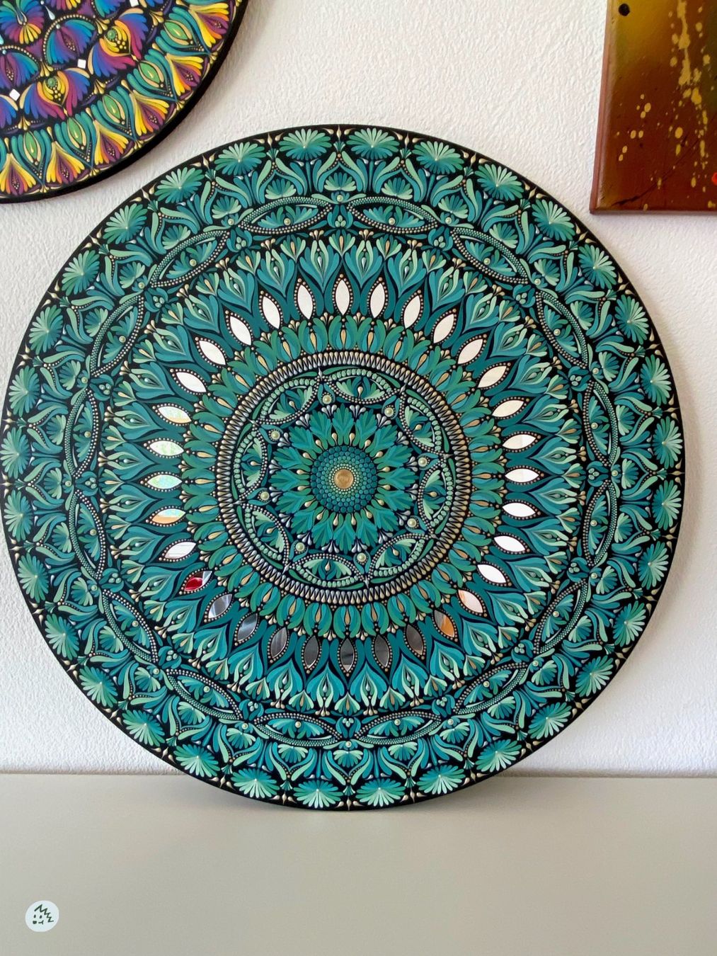 Dipinti: Mandala auf Holz, Mandala Bild, Gemälde, Geschenk, Kunst – Nuovo e nell'imballaggio originale da Fanas venduto da Omibia